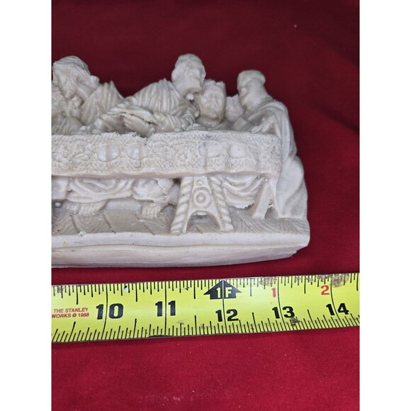 The Last Supper Jesus & Apostles 3D Wall Plaque Mexico HandMade Catholic 14'' - Picture 10 of 16